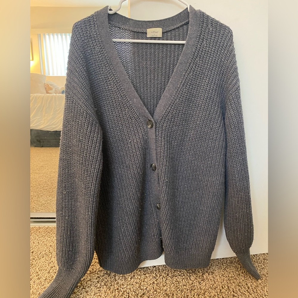 Aritzia Wilfred 100% Wool Cardigan Size Small